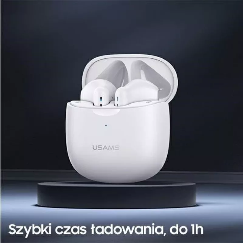 Auscultadores USAMS Bluetooth 5.0 TWS IAseries sem fios preto/preto BHUIA01 (US-IA04)