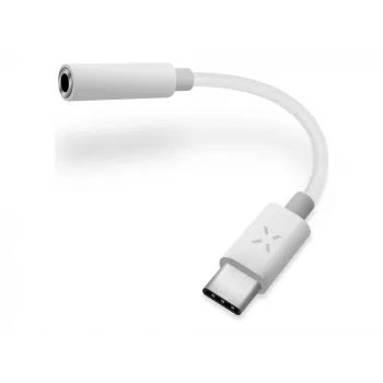 Adaptador FIXED Link USB-C/3,5 mm jack, Branco | Fixed