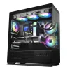 Caixa de PC CHRONIX V2 Mid Tower ventoinhas ARGB x3 preta