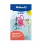 Tesoura Pelikan Modelo 819145 corte reto universal para crianças, 140 mm, azul