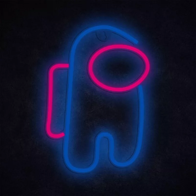 Luz LED néon decorativa MANTA SNL27BLT Style Neon Lights ASTRONAUT, luz LED de mesa/parede pronta a ligar