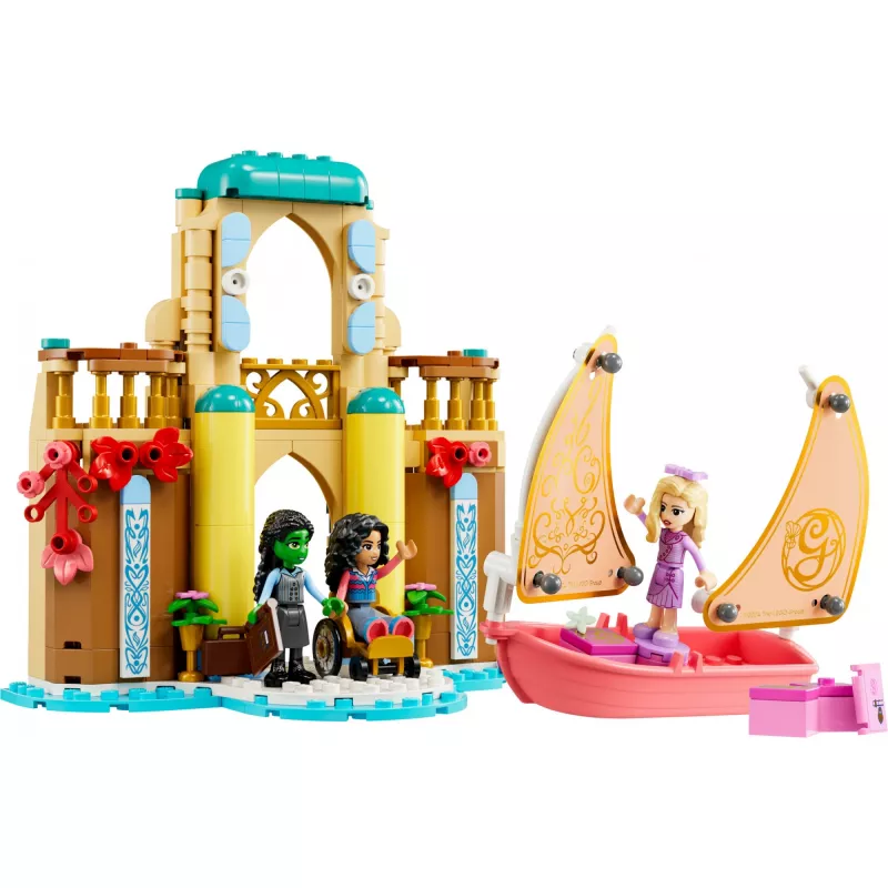 Conjunto de construção LEGO 75681 com minifiguras de Wicked, Glinda, Elphaba, Nessarose e Shiz Universidade