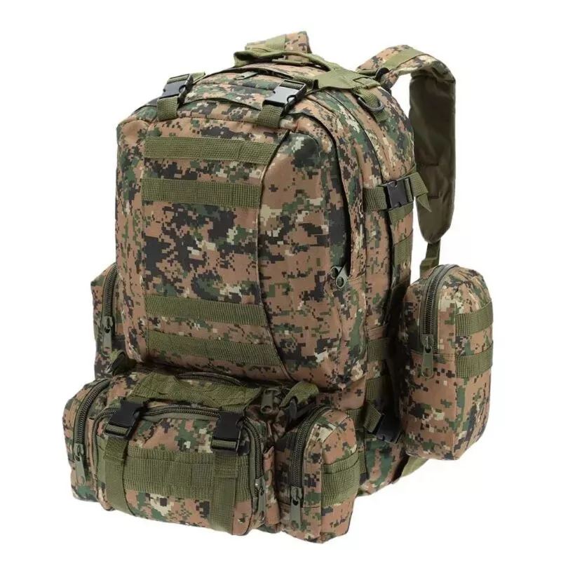 Mochila militar tática Extralink 4-em-1 escola viagem sobrevivência 50L MIL-668