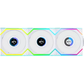 Lian Li UNI FAN SL Wireless LCD ARGB 120 mm branco pack de 3