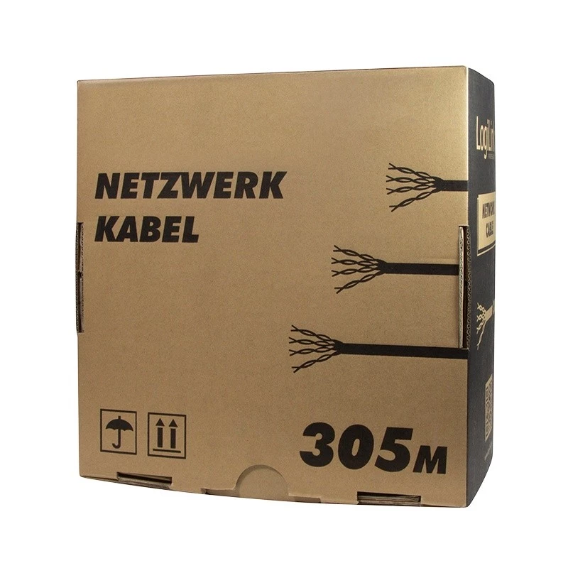 Cabo de rede LogiLink CPV0015 RJ45 Cat5e 305 m bege