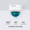 Foscam D4Z câmara de vigilância IP para exterior, 4 MP, 1536p, Wi-Fi AC, LAN, branca