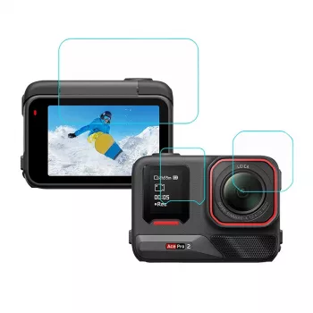 Película protetora 3-em-1 Puluz para Insta 360 Ace Pro 2