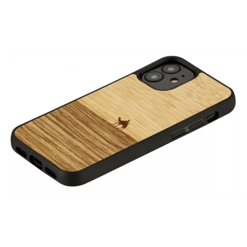 Capa de proteção Man and Wood para iPhone 12 mini — Terra preto