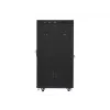 Armário rack 19 27U 600x800 preto, porta perfurada LCD (embalagem plana)