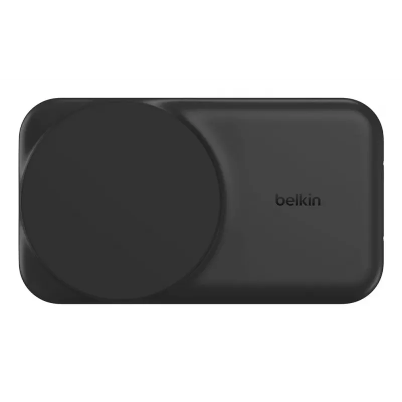 Belkin UltraCharge suporte de carregamento sem fios dobrável 2 em 1 Qi2 de 25 W, preto (WIZ038KQBK)