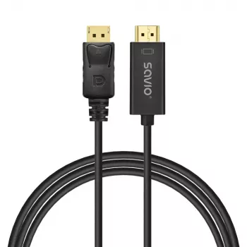 Cabo Display Port para HDMI 1,5m, CL-183 Savio SAVKABELCL-183