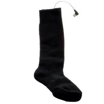 Meias desportivas Glovii GQ2M com elemento de aquecimento integrado, tamanho M, preto, respiráveis, mistura de algodão e elastano