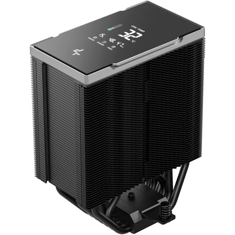 Arrefecedor de ar DeepCool AK700 Digital NYX, ventoinha de 120 mm, pressão máx. de ar 5,13 mmH2O, 98×126×157 mm, preto