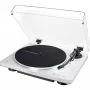 Gira-discos de áudio com acionamento por correia Audio-Technica AT-LP70XBT prata/branco totalmente automático