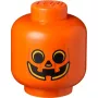 Caixa de arrumação Room Copenhagen LEGO Storage Head Pumpkin grande laranja/preto