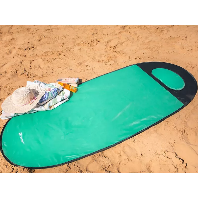 Esteira de praia TRACER Pop Up 46948 – esteira dobrável portátil leve cor de menta