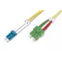 Cabo de patch de fibra ótica SC APC para LC PC Digitus DK-292SCA3LC-01 1m