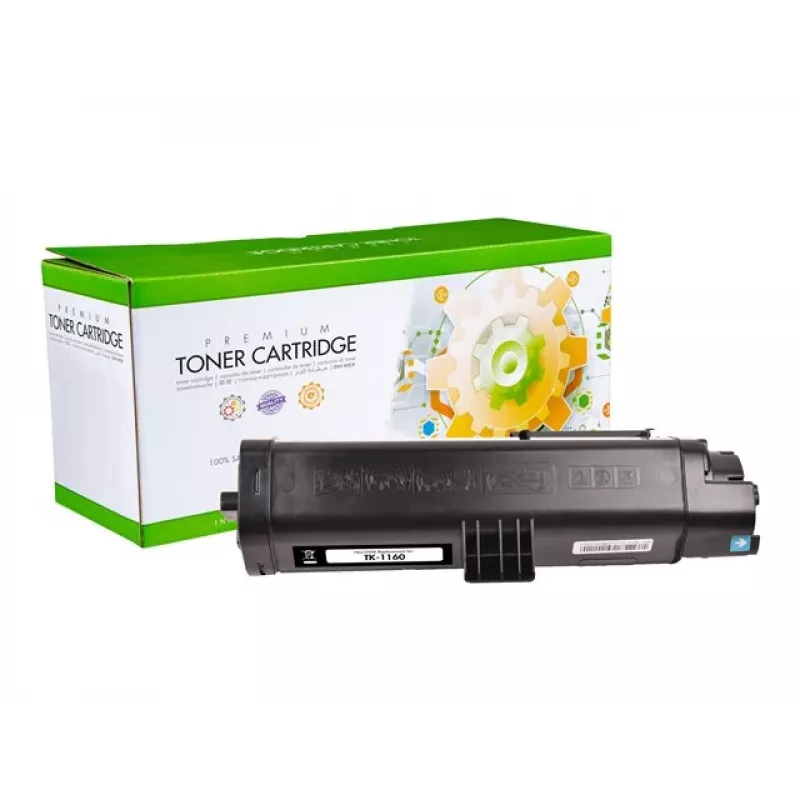 Cartucho de toner STATIC compatível com Kyocera TK-1160 Preto compatível 7.200 páginas