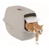 Caixa de areia para gatos rotho Kuweta Bailey bege – modelo 4004507422, caixa de areia compacta com tampa, filtro de carvão e pega