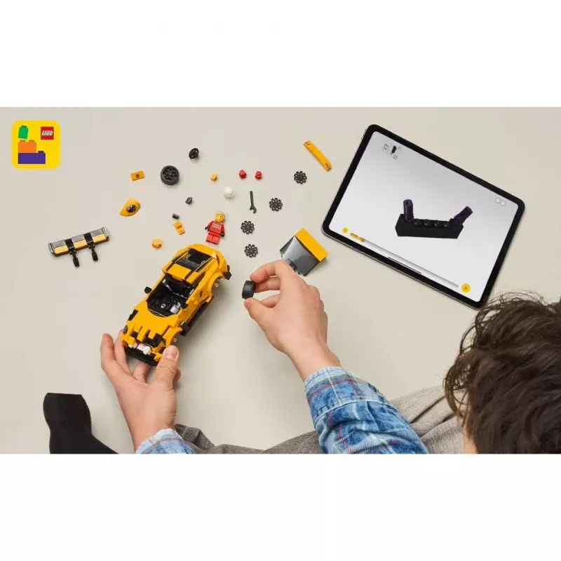 Brinquedo de construção LEGO Porsche 911 GT3 RS Speed Champions 77239 — escala 1:18, 348 peças, 9+ anos