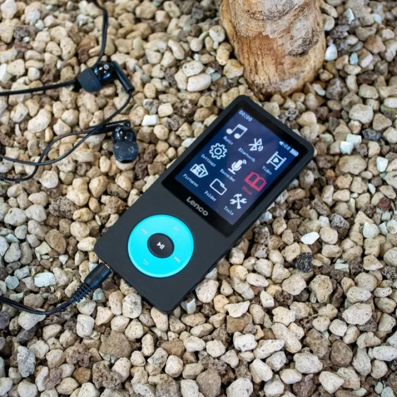 Leitor de MP3 Lenco Xemio-860BU 8 GB Preto Azul LCD 18h de reprodução