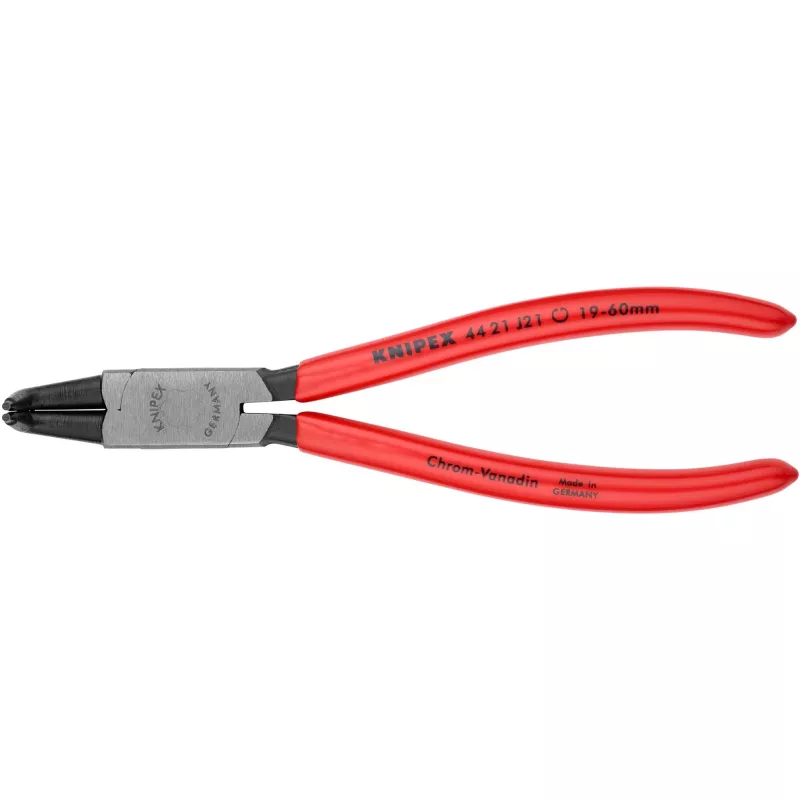 Conjunto de alicates para anéis de segurança Knipex 4 peças em estojo enrolável 19-60mm