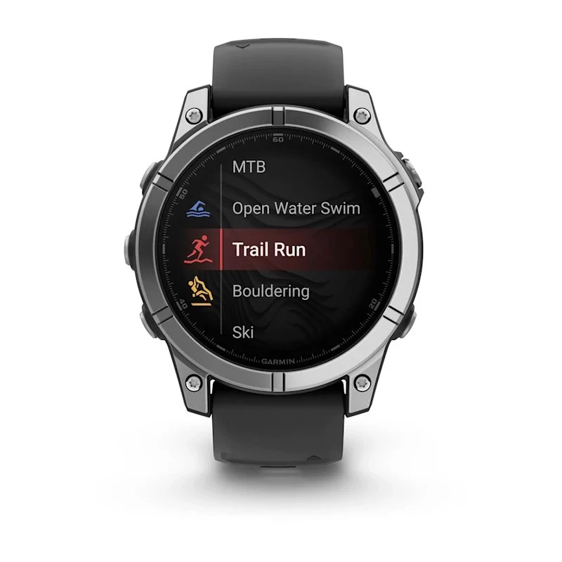 Garmin Fenix E 3,3 cm (1,3 polegadas) AMOLED 47 mm Digital 416 × 416 píxeis Ecrã tátil Aço inoxidável Wi-Fi GPS (Satélite)