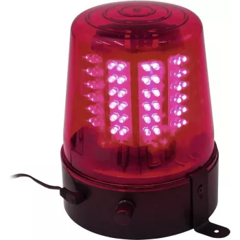 Luz de polícia LED EUROLITE 108 LEDs vermelhos – luz de aviso para veículos de emergência, 108 LEDs vermelhos