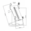 Suporte giratório para cartões de crédito Sbox POS PTM-03