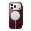 Capa para telemóvel Nomad Modern Leather Folio para Apple iPhone 17 Pro, 6,3 polegadas (16 cm), pele bordô