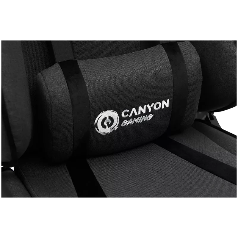 Canyon FCH01 - Crest - cadeira gaming com revestimento em tecido - cinzento