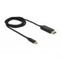 Adaptador de cabo de vídeo DeLOCK 84904 USB Type-C para HDMI 1 m preto