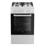 Fogão Beko FSG52020FW fogão independente a gás preto, branco