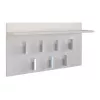 Cabide Top e shop WIESZAK 2F BIEL MAT, aglomerado de partículas, 7 ganchos, 700×200×400 mm