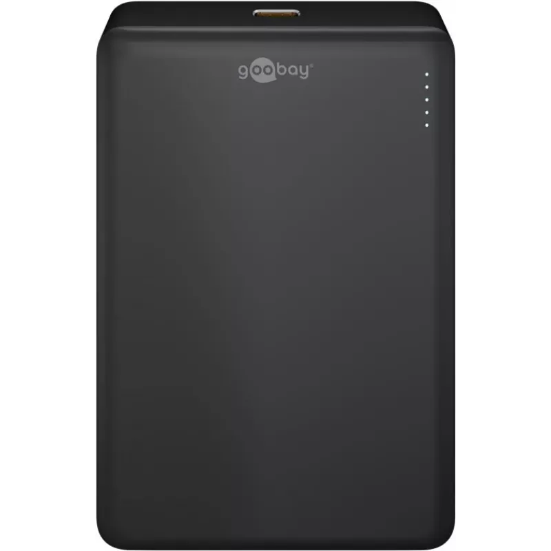 Powerbank sem fios magnética Goobay | 70183 | 10000 mAh | USB-C | preto