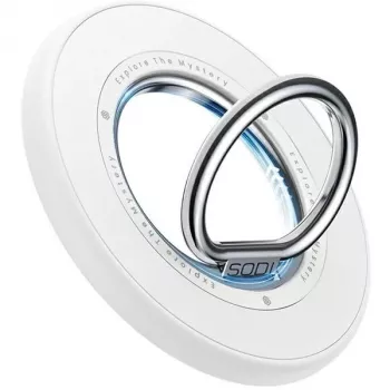 Suporte magnético de anel de dupla face SODI BM-350 branco compatível com MagSafe