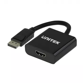 Unitek adaptador DisplayPort para HDMI 1080P Full HD preto