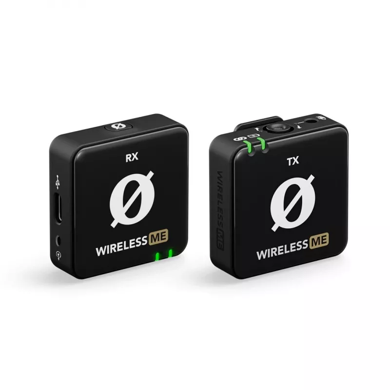 WIME RODE WIRELESS ME Sistema de microfone sem fios de canal duplo Vloggers Podcasters