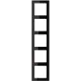 Moldura Jung 5 vias preto horizontal/vertical LS 985 SW (LS985SW)