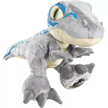 Jurassic World, Blue, peluche cinzento/azul, 30 cm