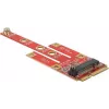 Conversor Delock 63384 Mini PCIe para M.2 Key B com slot Micro SIM