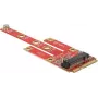 Conversor Delock 63384 Mini PCIe para M.2 Key B com slot Micro SIM