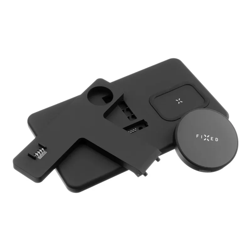 Fixed | Estação de carregamento sem fios MagPowerstation 3 em 1 com suporte MagSafe | FIXMPOS-BK | preto