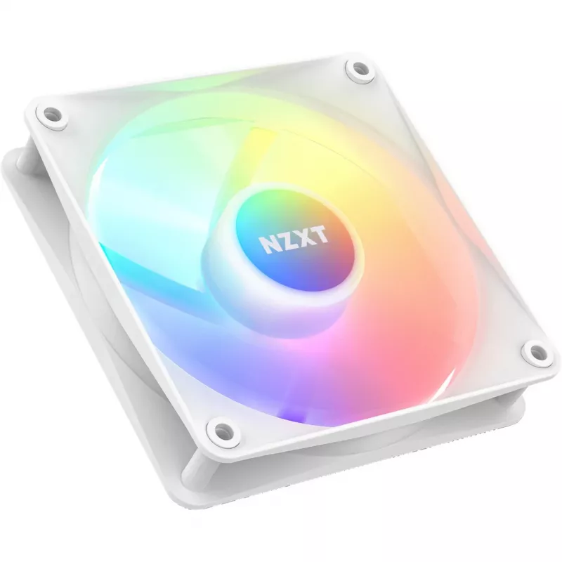 NZXT F120 RGB Core RF-C12SF-W1 ventoinha de caixa de 120 mm, 500–1800 RPM, PWM, branca