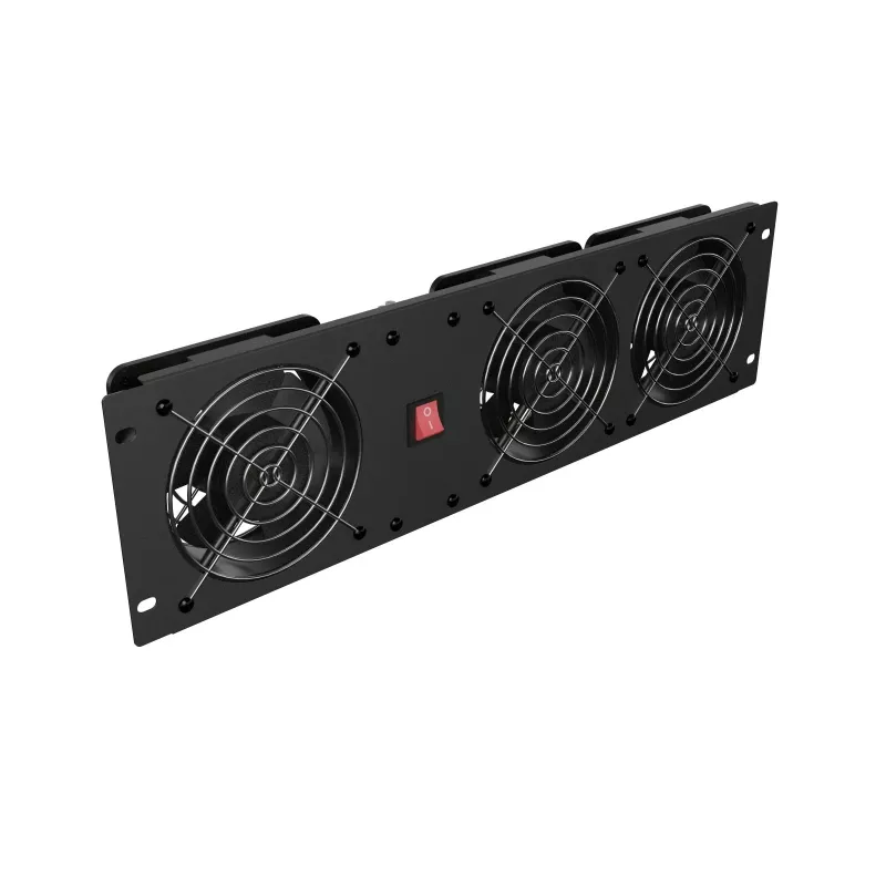 Painel de ventilação LANBERG AK-1506-B 19 polegadas com 3 ventoinhas 230V preto