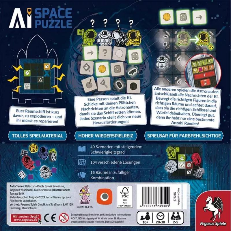 A.I. Space Puzzle, jogo de tabuleiro