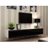 Conjunto de armários de sala Cama VIGO 22 branco/preto brilhante