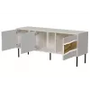 Móvel de TV Cama INSERTO 3D 143.5x40x61.5 cashmere + LED