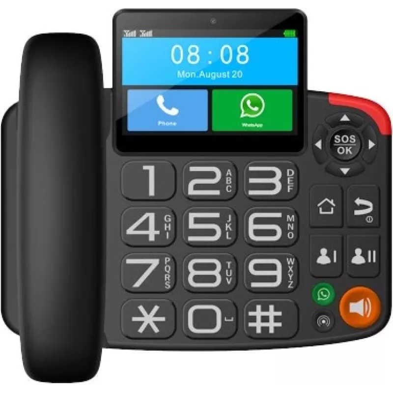 Telefone de secretária com SIM MM42D SE 4G VOLTE VoWiFi