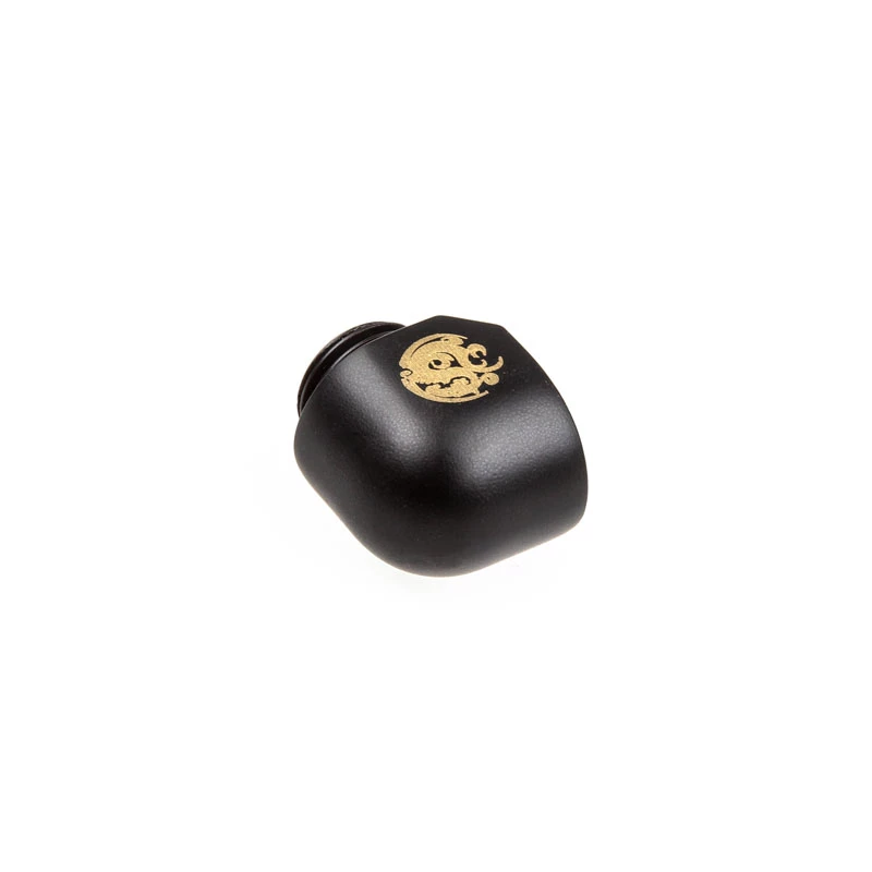 BitsPower adaptador angular 1/4 polegadas BSPP rosca fêmea para 1/4 polegadas BSPP rosca macho — Carbon Black (BP-CBWP-C39)